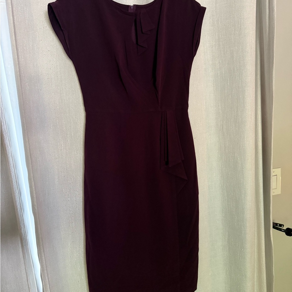Stop Staring Dark Purple Midi Dress